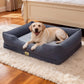 Extra Large Orthopedic Dog Bed with Soft Calming Bolster