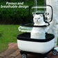 Double-Layer Cat Trolley Carrier with Wheels for Two Cats