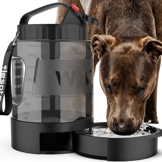77oz Portable Dog Travel Water Bottle for Outdoor Adventures