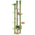Adjustable Floor-to-Ceiling Cat Tree with Hammock and Condo