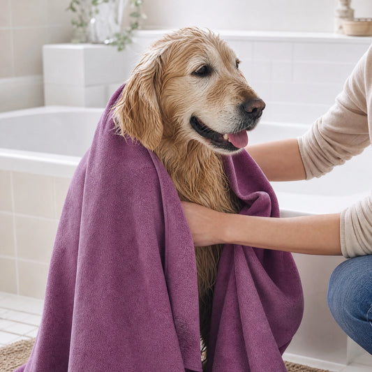 Super Absorbent Microfiber Pet Towels for Dogs and Cats