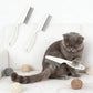 Cat Corner Scratcher & Self Grooming Brush with Catnip